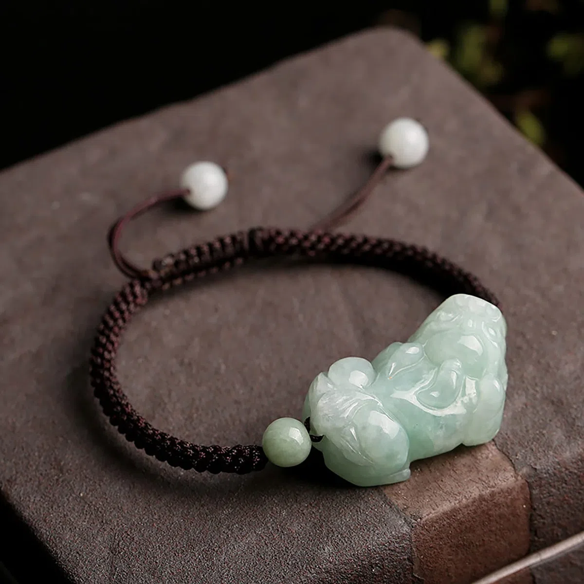 Abalorio, Hilo Rojo Amuleto De La Suerte Equilibrio Cuerda Esmeralda Amuleto Tejido Atraer Prosperidad Amor Suerte Dinero,Negro