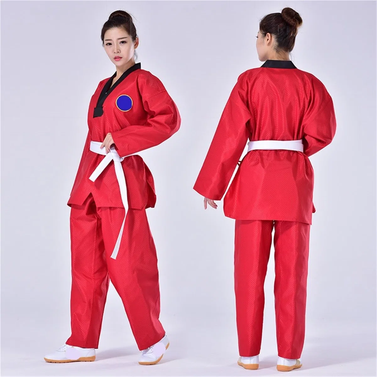 Uniforme de Taekwondo, Traje de Entrenador for Adultos, Karate, Judo, Entrenamiento, Pantalones de competición, Abrigo, Disfraz de Rendimiento for Principiantes