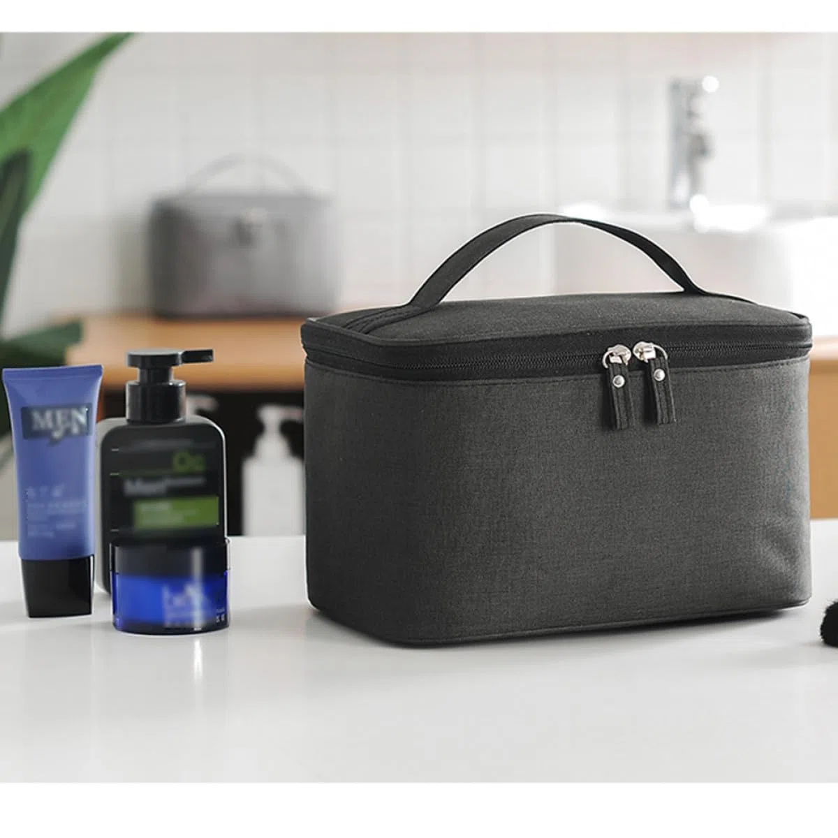 Bolsa de Cosméticos de Viaje para Mujer Gran Capacidad, Ligera y Fácil de Transportar, Adecuado para Viajes de Negocios y Actividades al Aire Libre