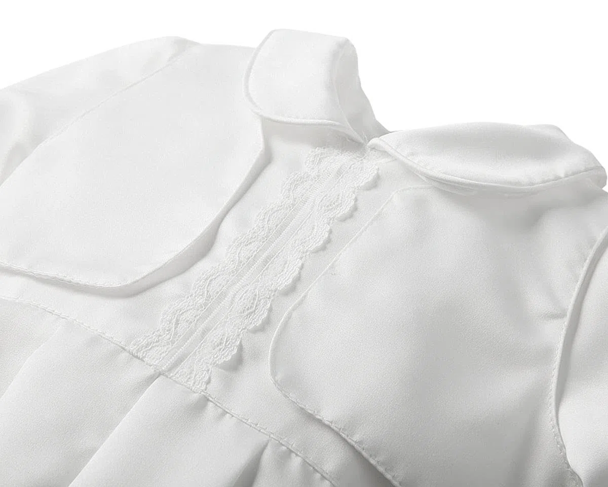 Trajes de bautizo para bebé niño 2 piezas 1 año cumpleaños blanco bautizo conjunto con gorra