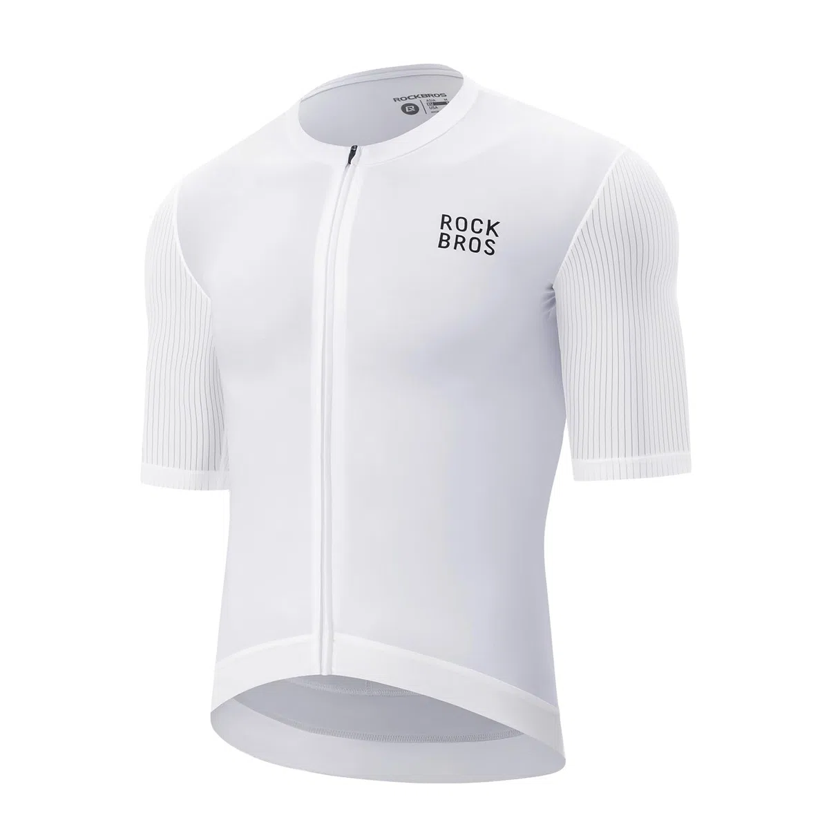 ROCKBROS Maillot Corto Ciclismo para Hombre, Jersey Verano Transpirable, Secado Rápido y Antideslizante, con 3 Bolsillos y Detalles Reflectantes para Carretera MTB
