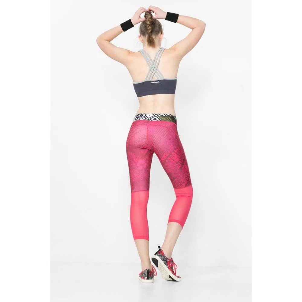 Desigual Mujer Leggings de fr Capri Mallas B