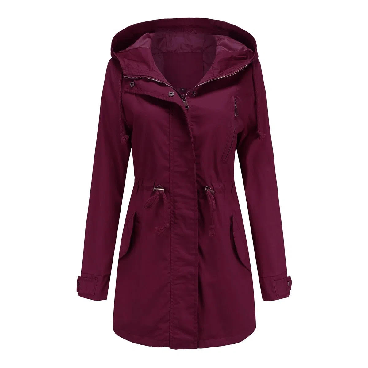 Generisch Chaqueta para silla de ruedas Active Outdoor Trench Windbreaker Abrigo con ligero, talla grande, chaqueta impermeable para mujer