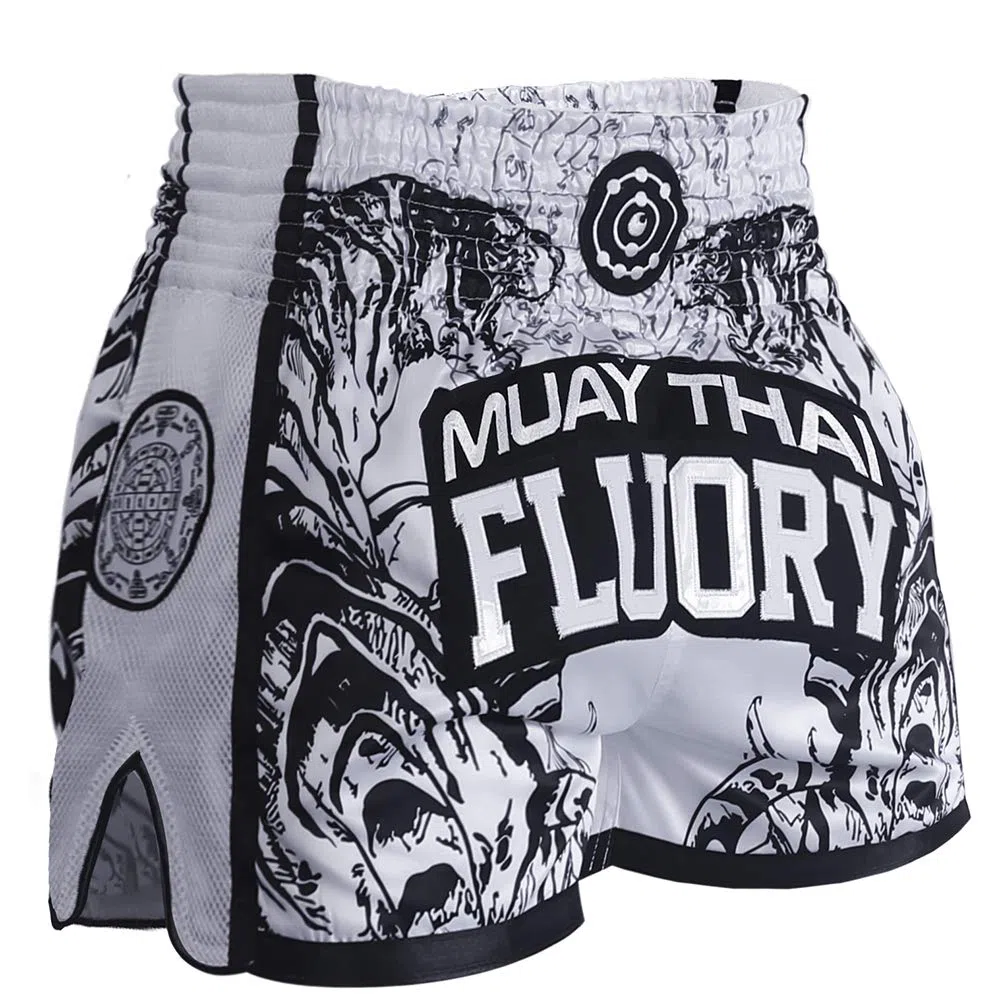 FLUORY - Pantalones cortos para Muay Thai, MMA - - X-Large