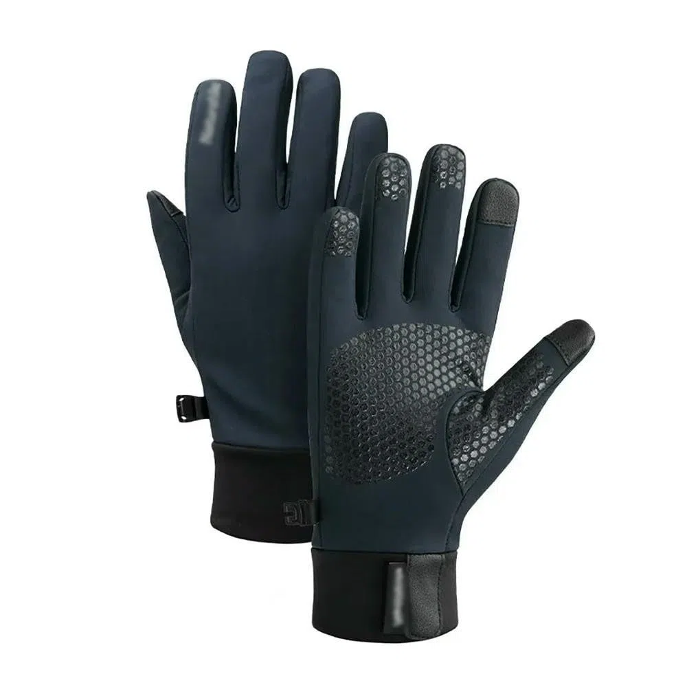 JJDFW - Guantes de forro polar para pantalla táctil de invierno, antideslizantes, resistentes al viento, guantes de ciclismo, camping, senderismo, correr