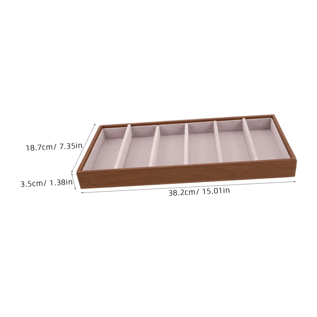 Organizador de Gafas y Joyas Multifuncional de Madera con Bandeja Rígida para Escritorio Funda Protectora para Gafas de Sol y Accesorios Resistente y Fácil de Limpiar para Hogar y
