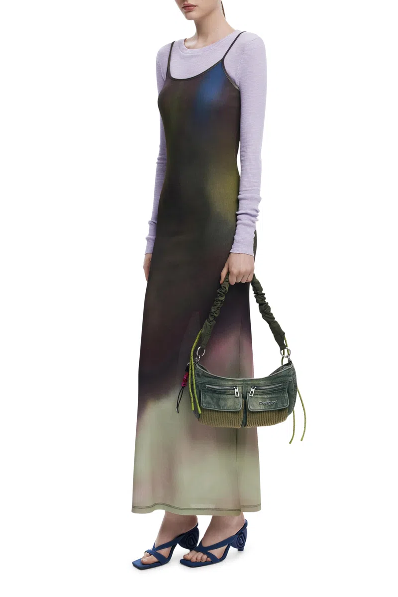 Desigual bolso de hombro bolso bandolera Donosti Bravo Hand Bag Kaki caqui
