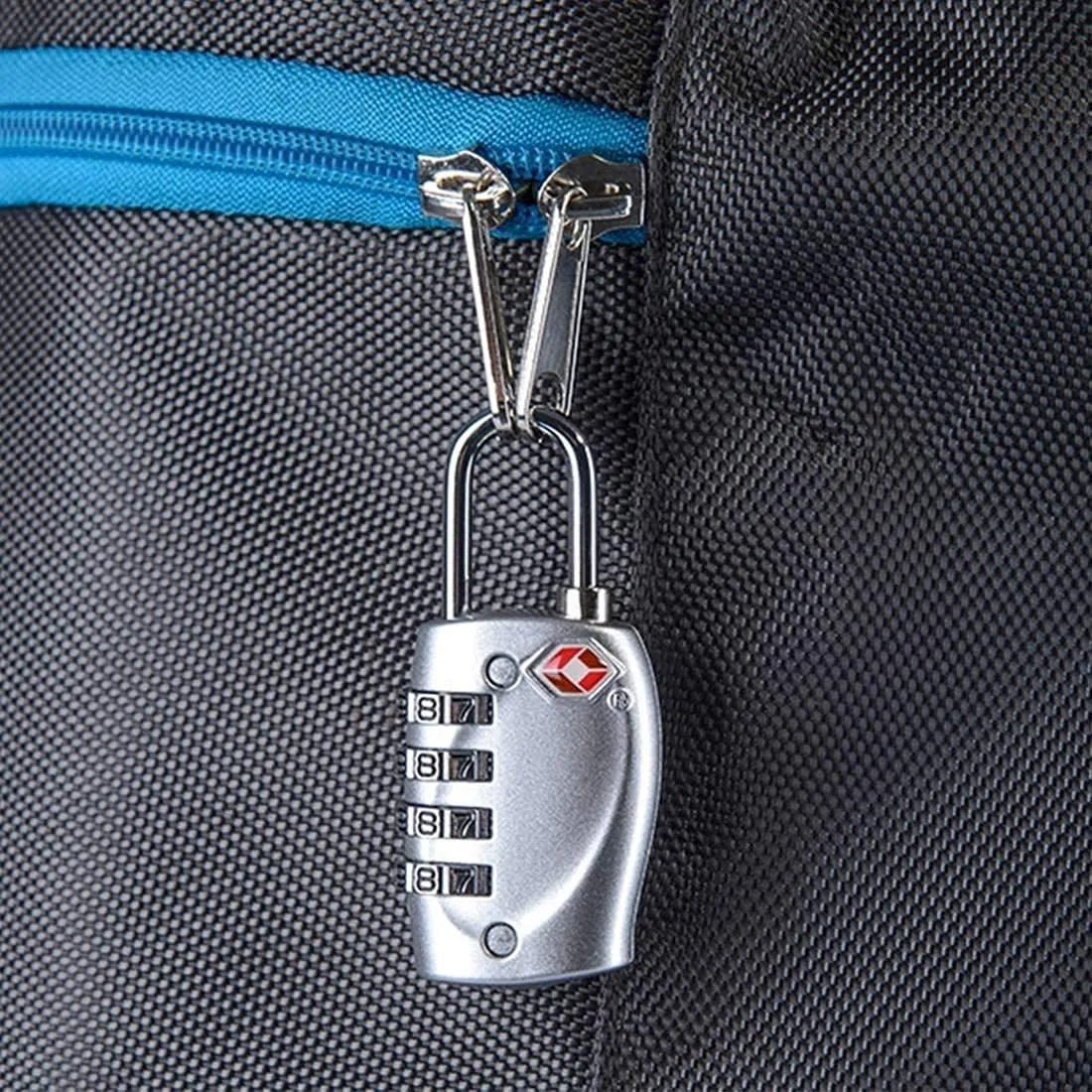 Candados for equipaje, candados, for combinación de 4 dígitos, maleta viaje, seguridad, aduanas, metal, contraseña