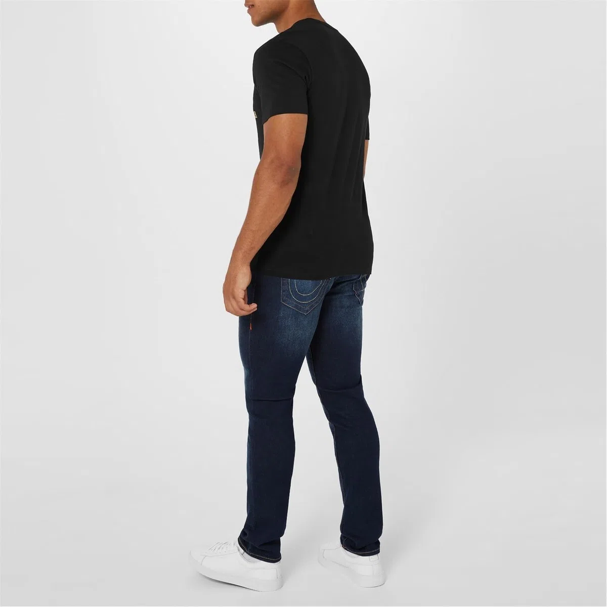 True Religion Short Sleeve Metallic Buddha tee T-Shirt Hombre (Pack de 1)