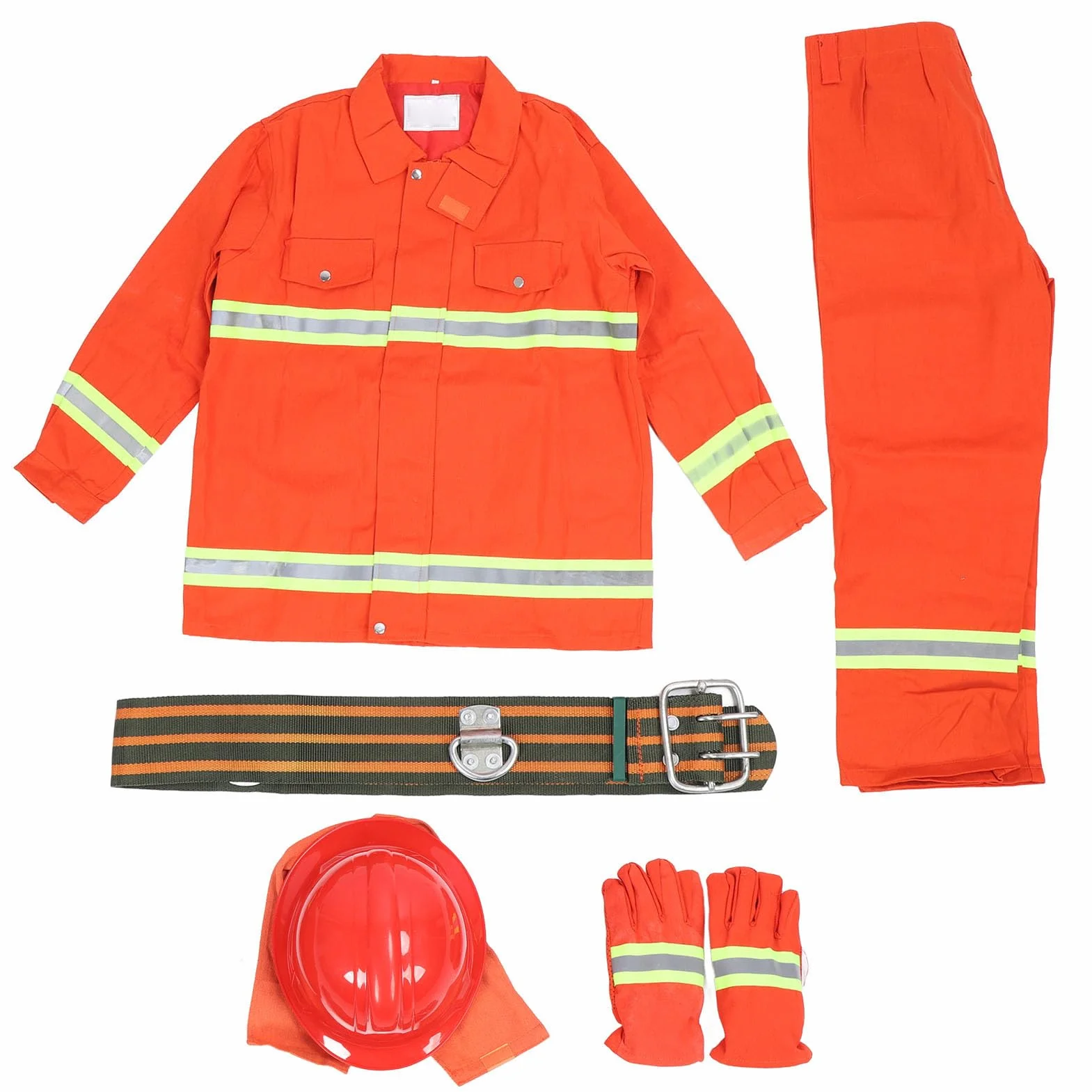 Traje de Trabajo Ignífugo Reflectante Mono a Prueba de Llamas Aislamiento Térmico Traje Ignífugo para Trabajadores en Entornos de Alto Riesgo Algodón/ABS/nylon 1 Juego para Uso Industrial