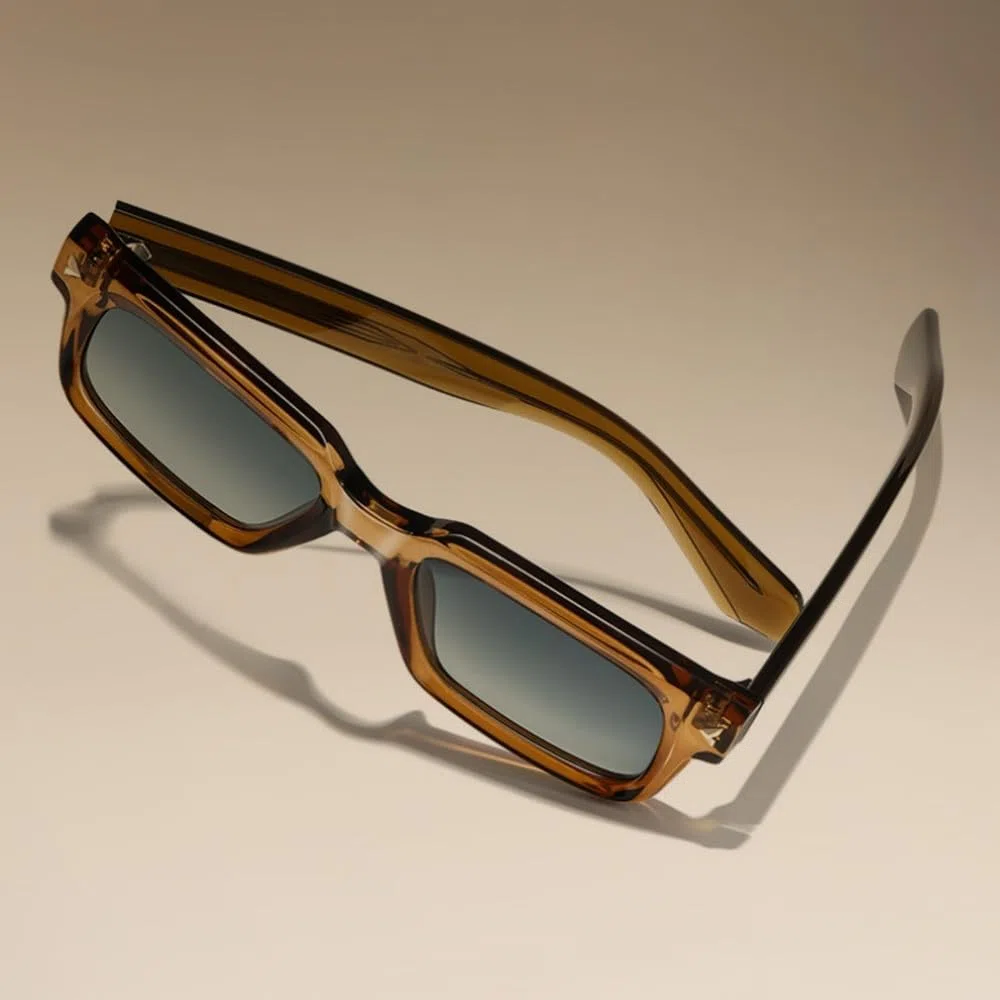 Monturas de gafas redondas de acetato polarizadas UV400 con protección antirreflejos.