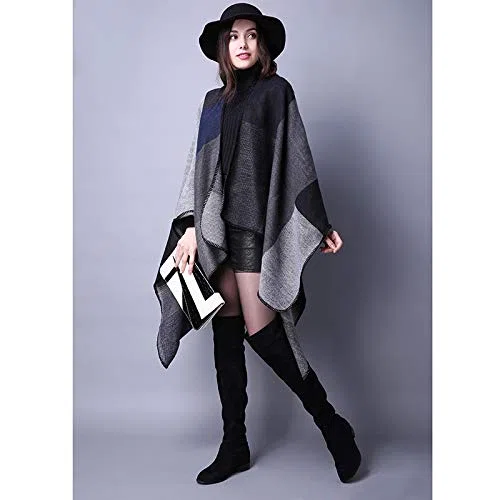 bufanda Otoño E Invierno Bufanda Para Mujer All-Match Plaid Viajes Mantón De Chal Cachemira