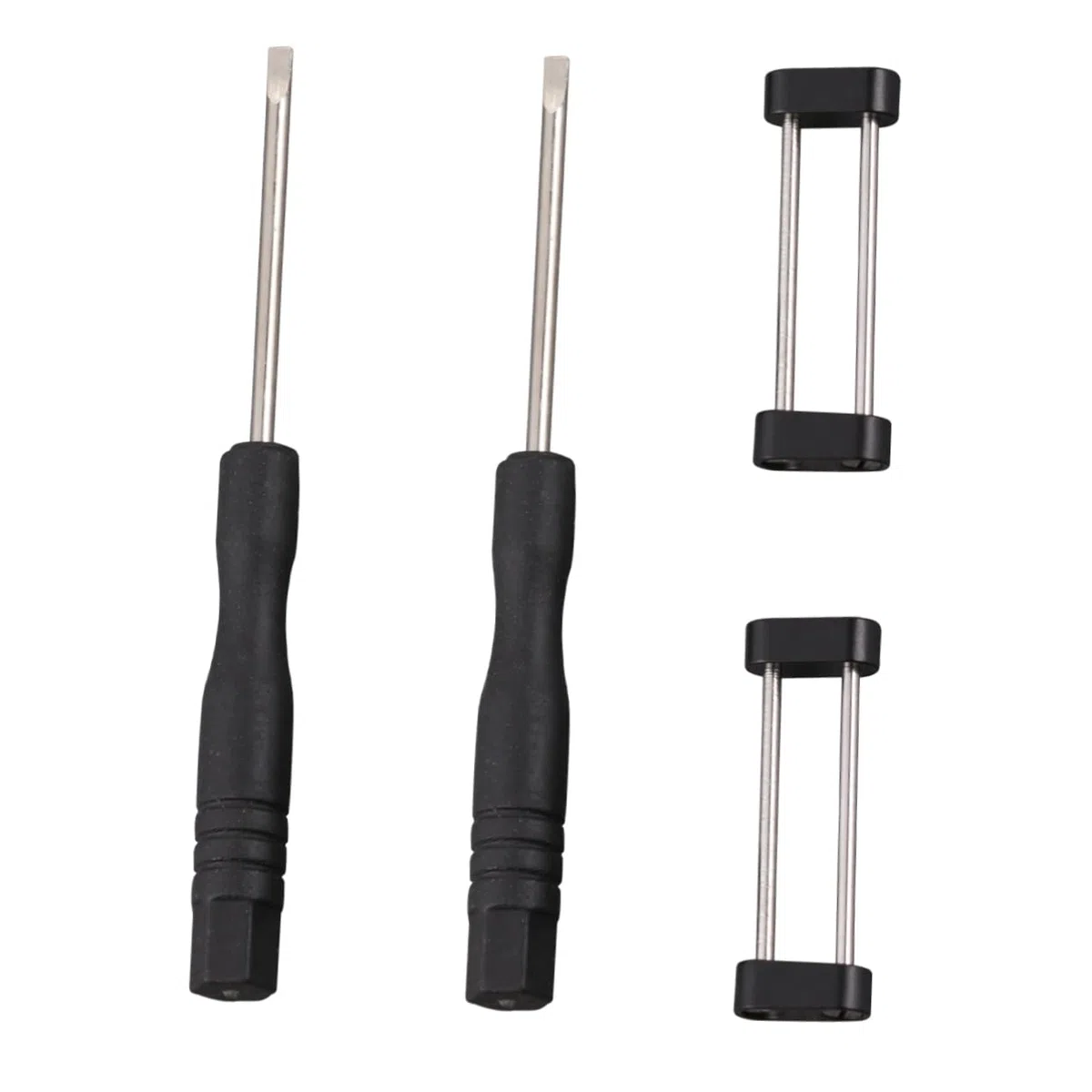 LIFKOME Juego De 3 Adaptadores para Correa De Reloj 2 Anillos De Conexión 2 Destornilladores Herramienta De Conexión para Correas De Reloj con Construcción De Acero Inoxidable.