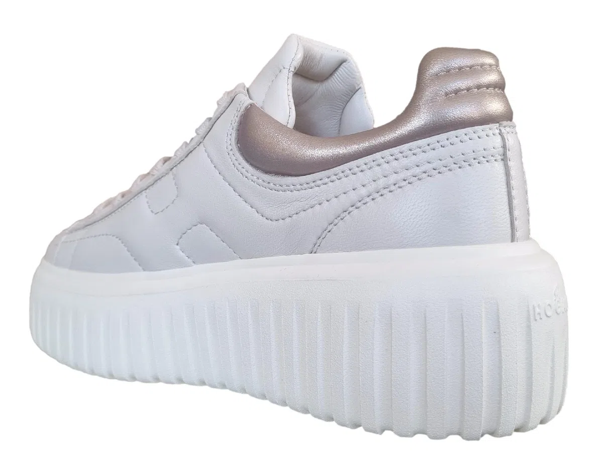 Hogan Zapatillas deportivas mujer H-Stripes HXW6450FC60KU00GAN Marfil y Oro