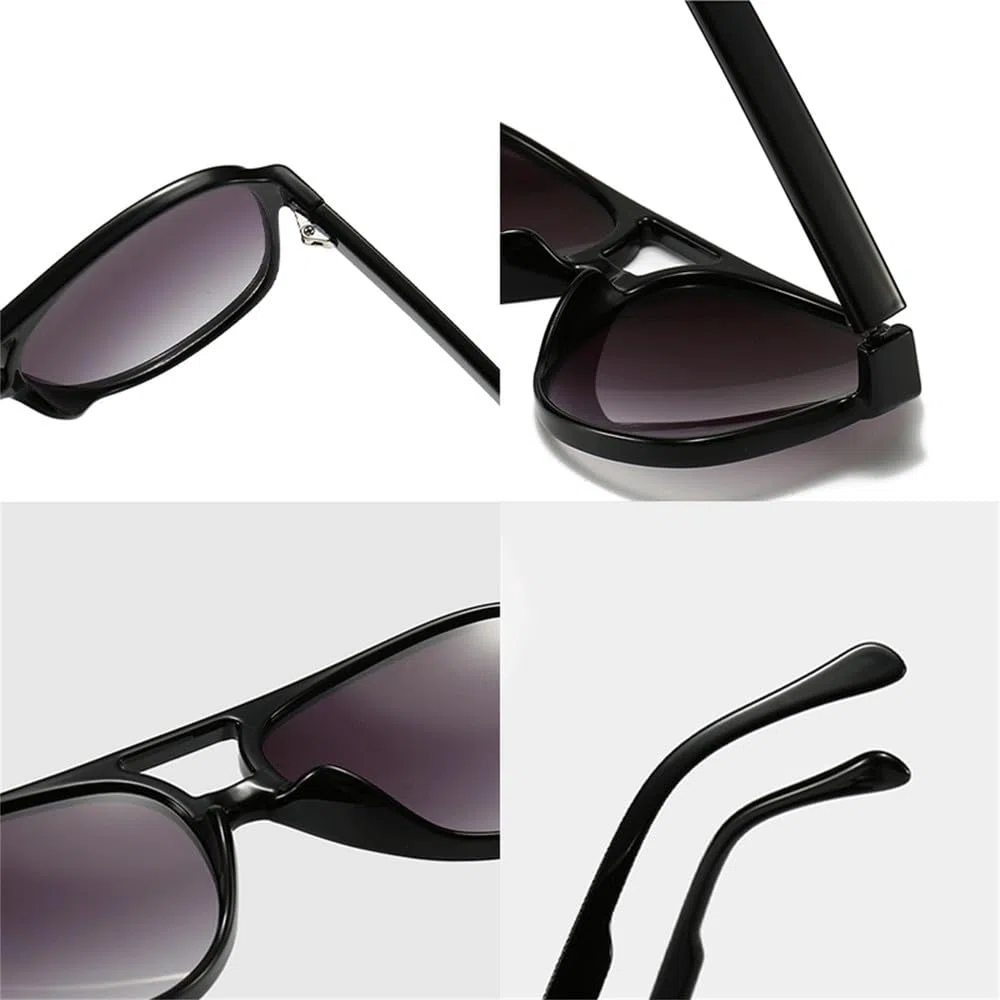 Nuevas Gafas de Sol polarizadas Retro 2026, Gafas de Sol para Mujer, Lentes Vintage para Hombre, Gafas de Sol Negras y Amarillas uv400