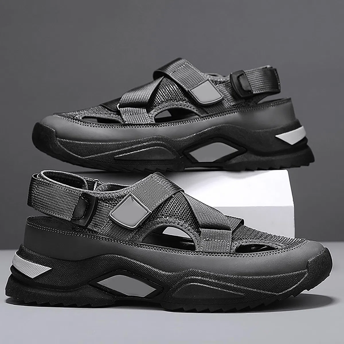 Sandalias Hombres Verano Exterior Senderismo Zapatos Trekking Casual de Montaa Playasandalia deportivaInformal y desenfadado