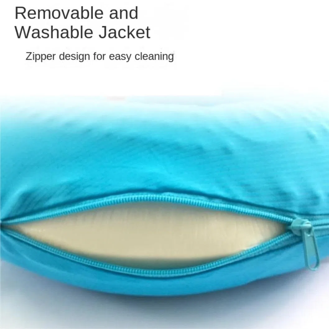 Almohada para El Cuello Almohada De Viaje Gel Frío Elastano para El Cuello En Forma U para Avión Soporte de Viaje de Cojín(Purple)
