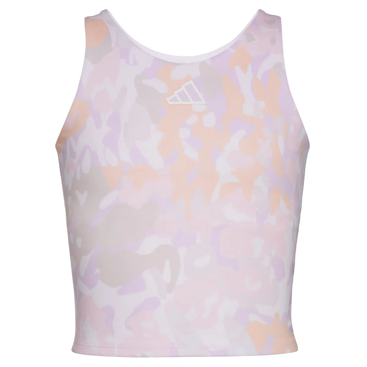 adidas Sujetador deportivo Aeroready sin mangas para ni as, Blanco con P rpura, 16