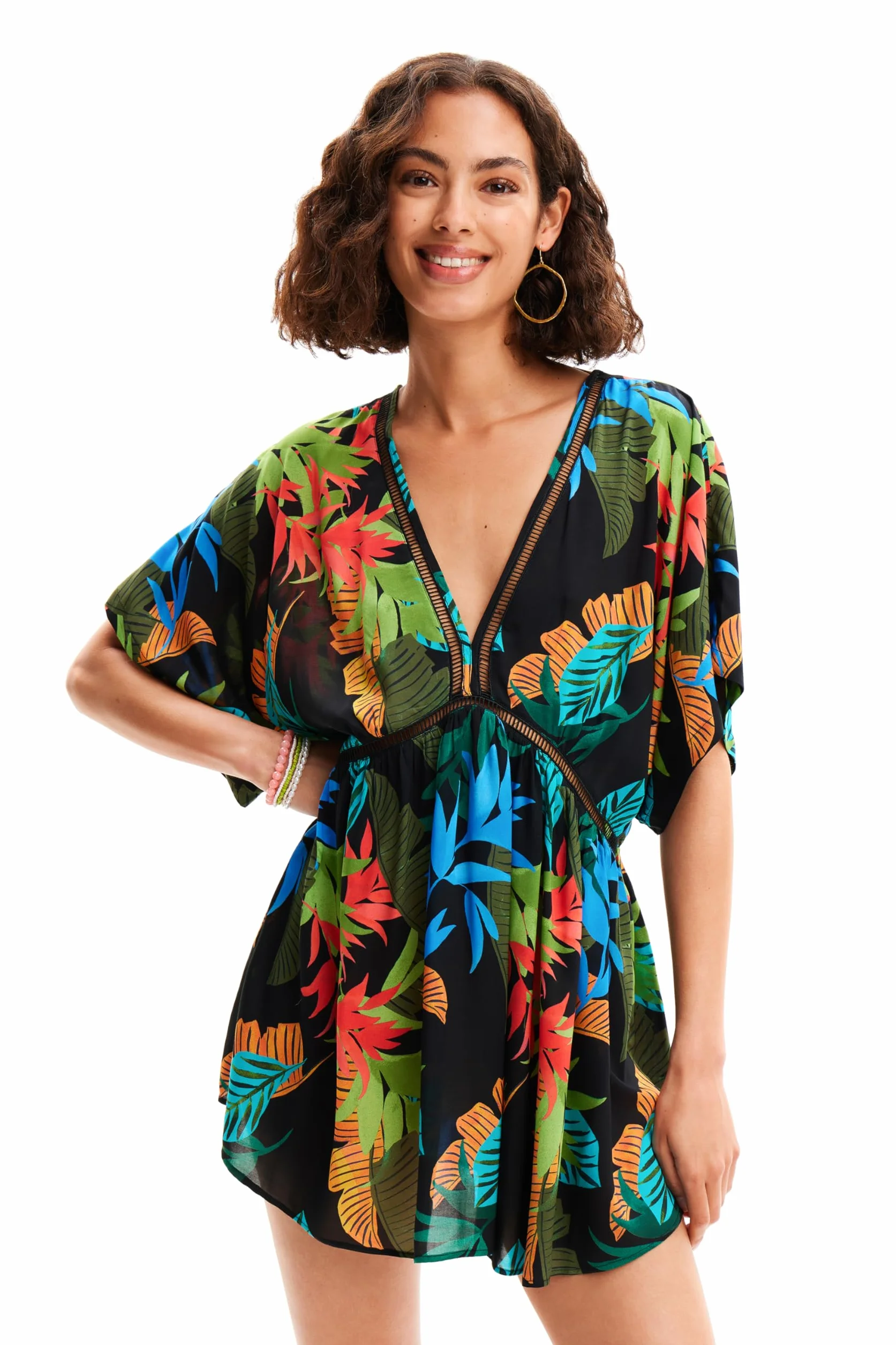 Desigual Swim_Top Tropical Party Bikini para Mujer