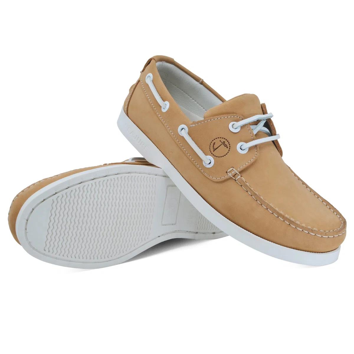 Seajure Zapatos Náuticos de Mujer Noordhoek Cuero Nubuck Camel