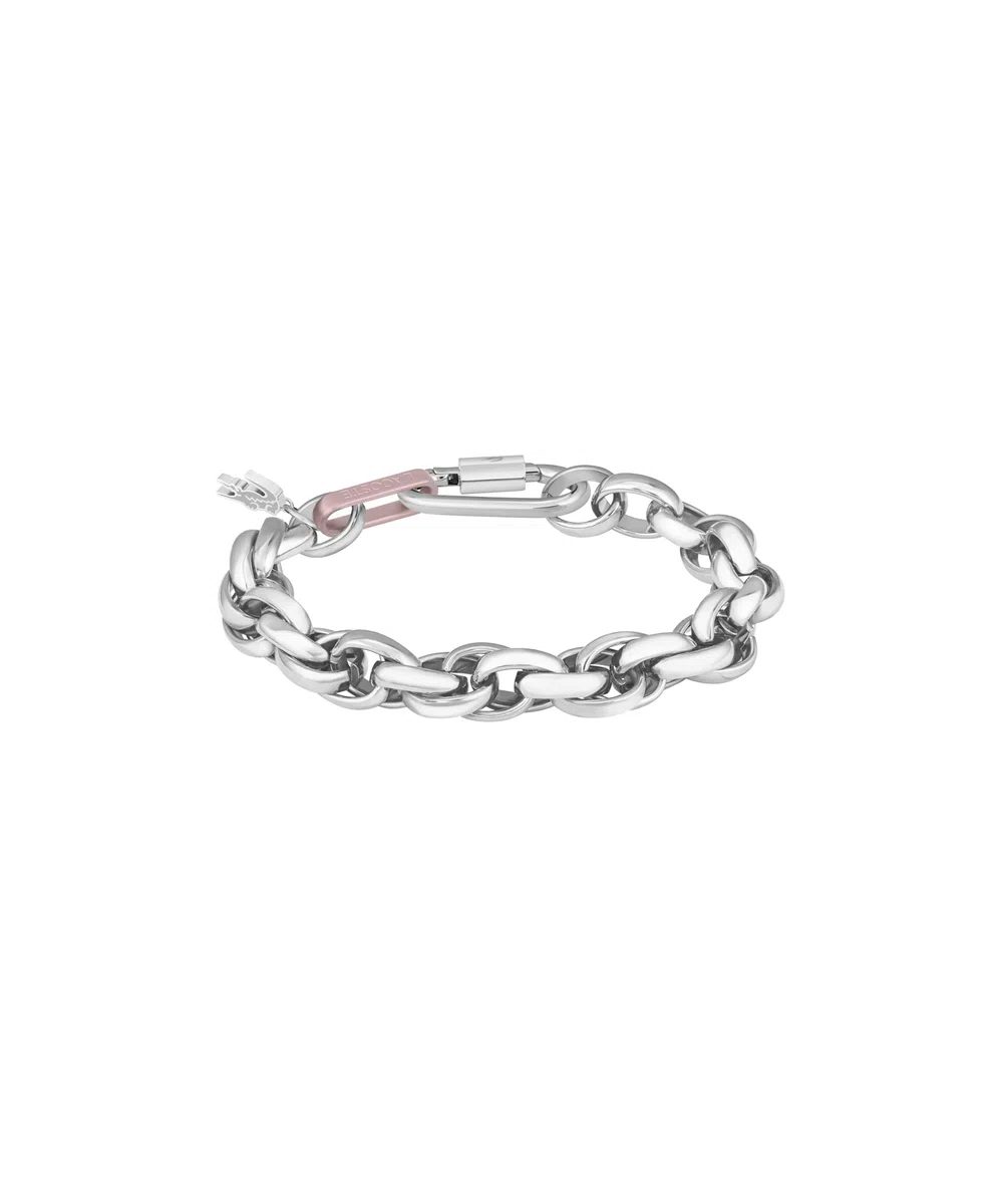 Lacoste Pulsera de Cadena para Mujer Colección AUDACIA de Acero Inoxidable - Disponible en versión Oro o Plata