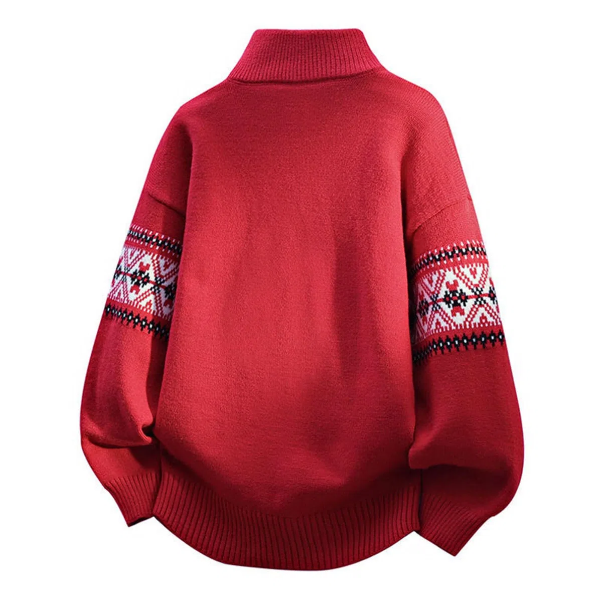 Abrigo de Punto Masculino para Invierno con Cuello semialto Manga Larga y diseño Grueso cómodo Estilo Casual Diario