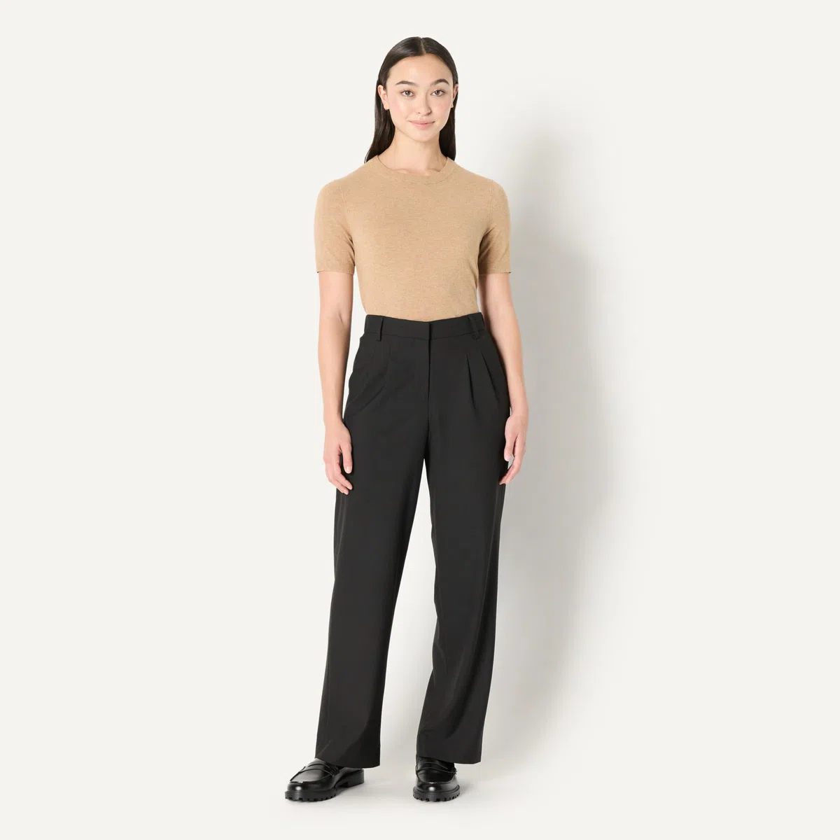 Amazon Essentials Mujer Pantalón de Vestir de Longitud Completa de Ajuste Relajado
