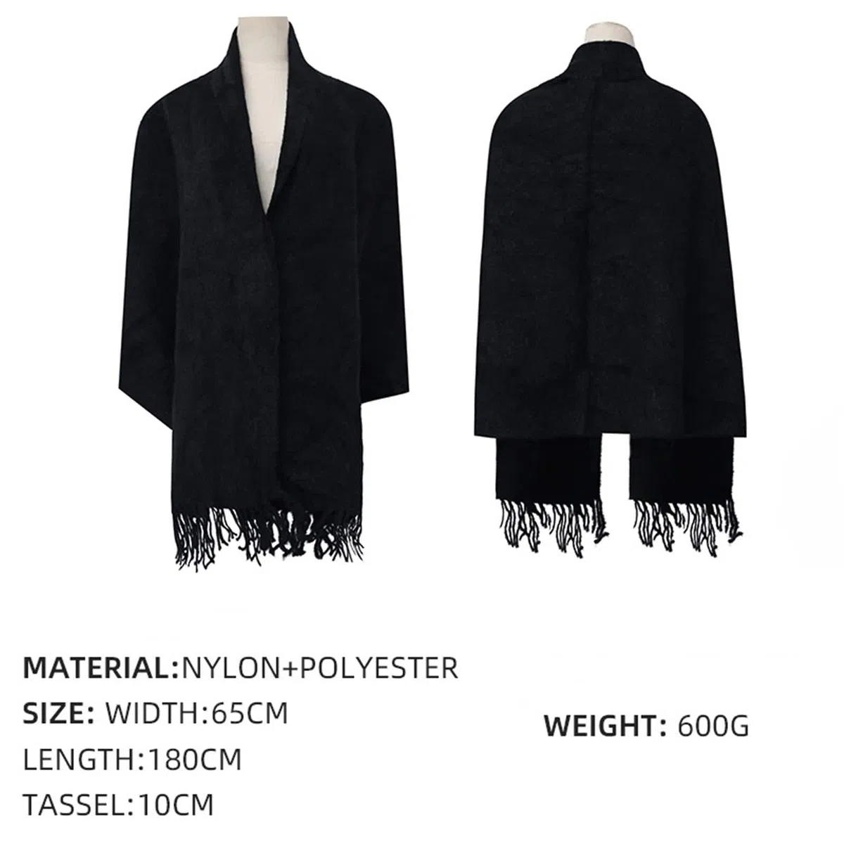 Capa de chal, bufanda de invierno para mujer, mezcla de algodón, jacquard, reversible, chal cálido, accesorios de regalo