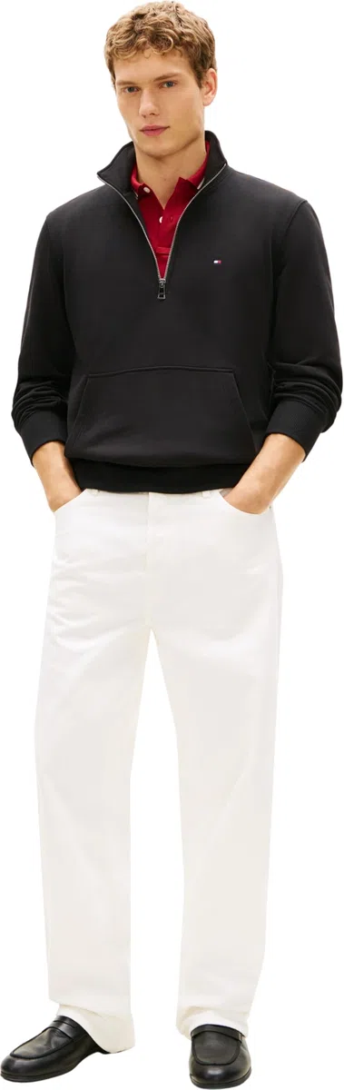 Tommy Hilfiger Essential Terry New 1/4 Zip Mw0mw43115 Sudadera con Media Cremallera Hombre