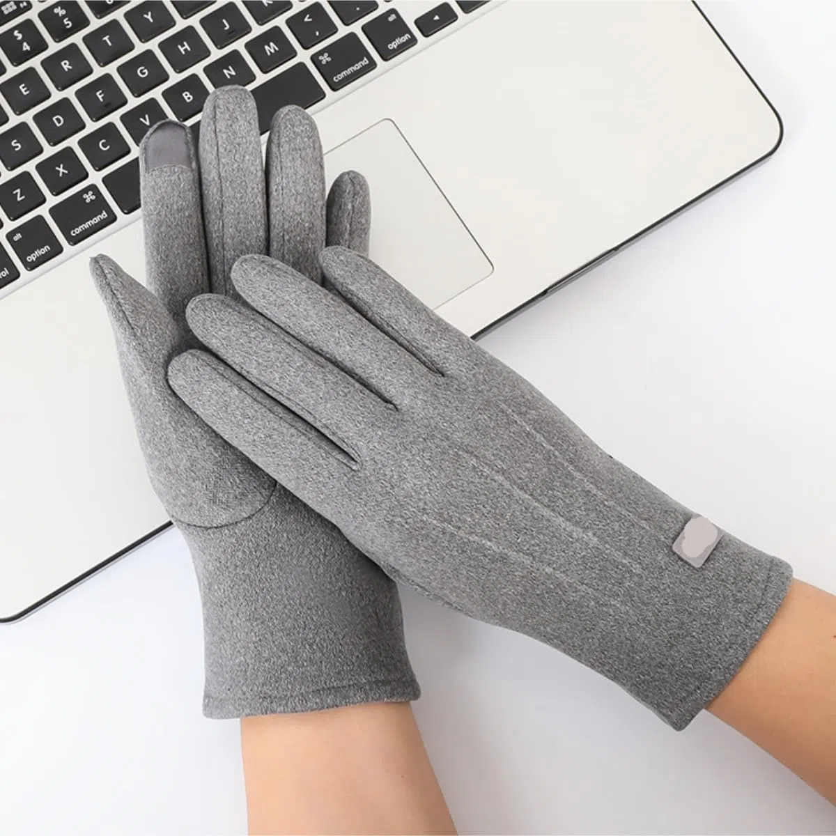 Guantes Viento Deportivos Guantes Cálidos Con Pantalla Táctil De Invierno For Mujer, Gruesos Forro Polar Doble Cara Regalos De Invierno
