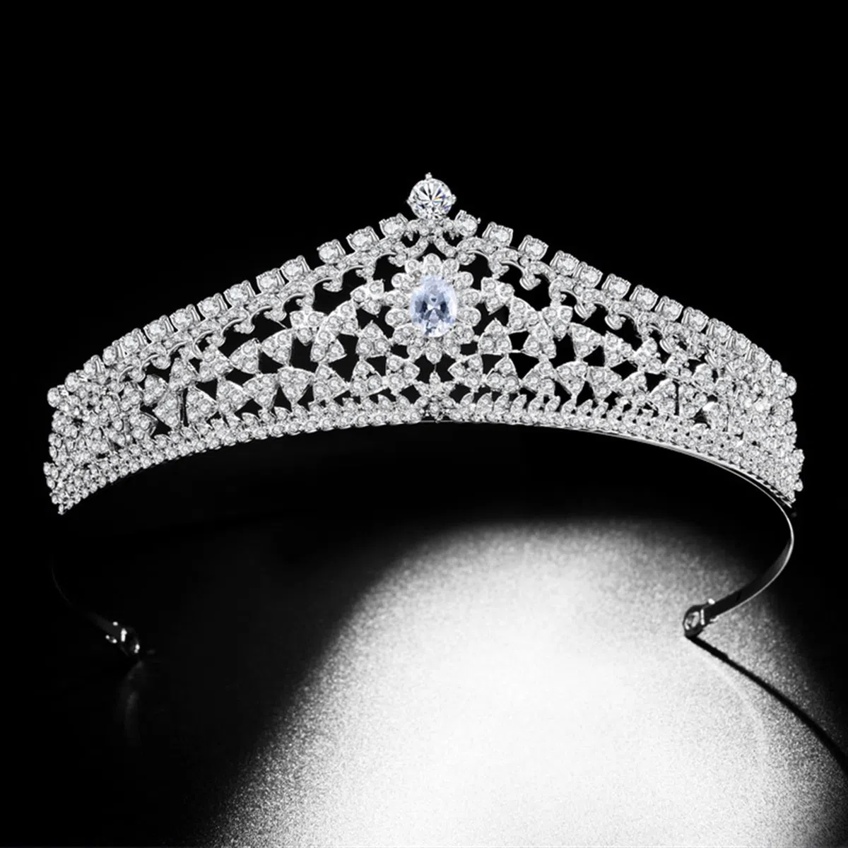 Tocados de Boda Crown Crystal Bridal Wedding Tiara y Crown Bodas Accesorio for el Cabello Decoración Tocado Novia