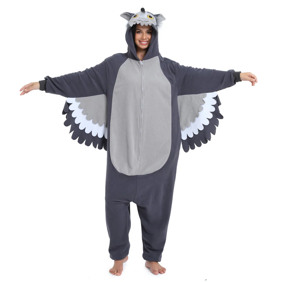 NAITOKE Disfraz de animal para adultos, disfraz de Halloween, pijama de una pieza para mujeres, hombres y adolescentes