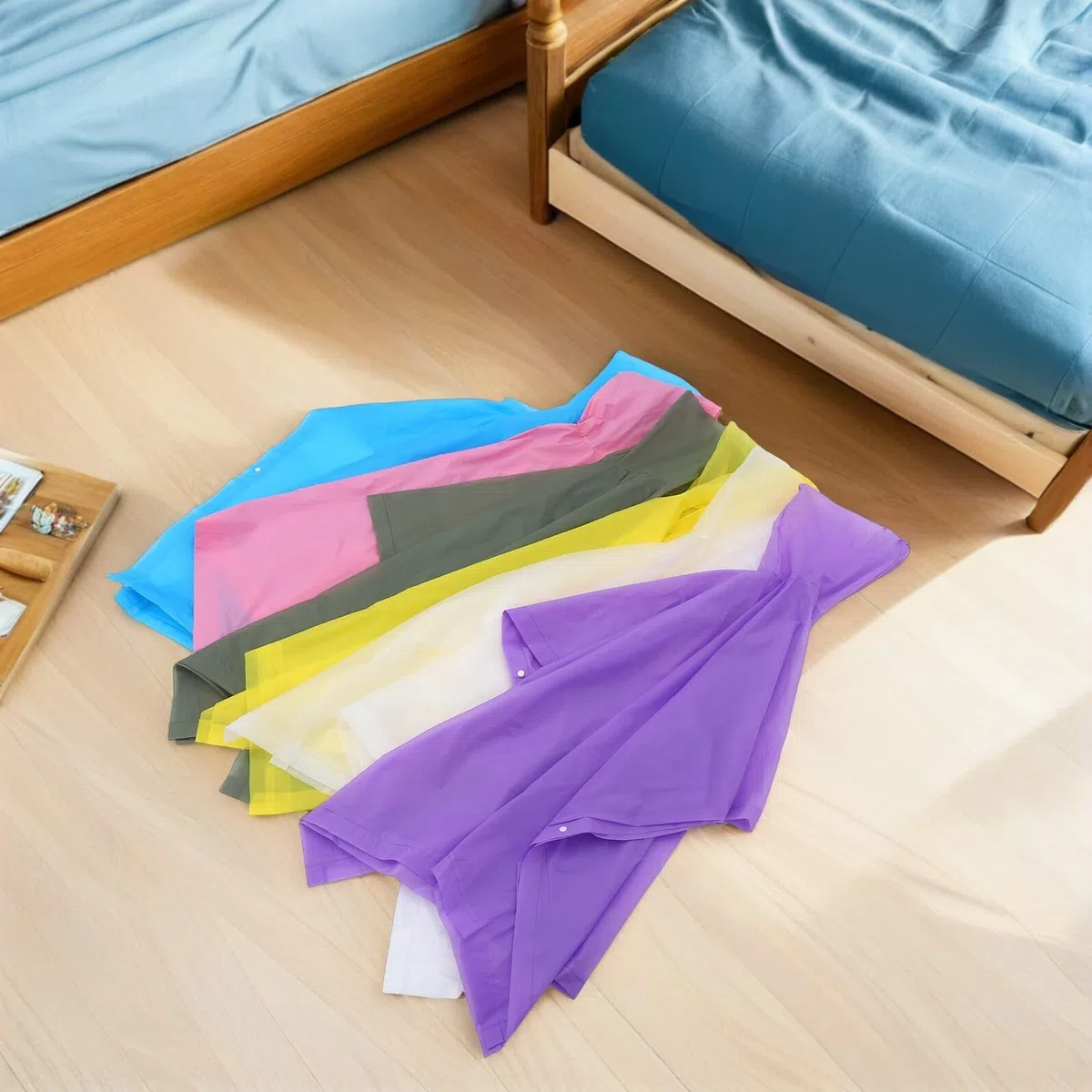 Ciieeo Poncho de Lluvia Portátil para Exteriores Pvc, Paquete de 6 Piezas