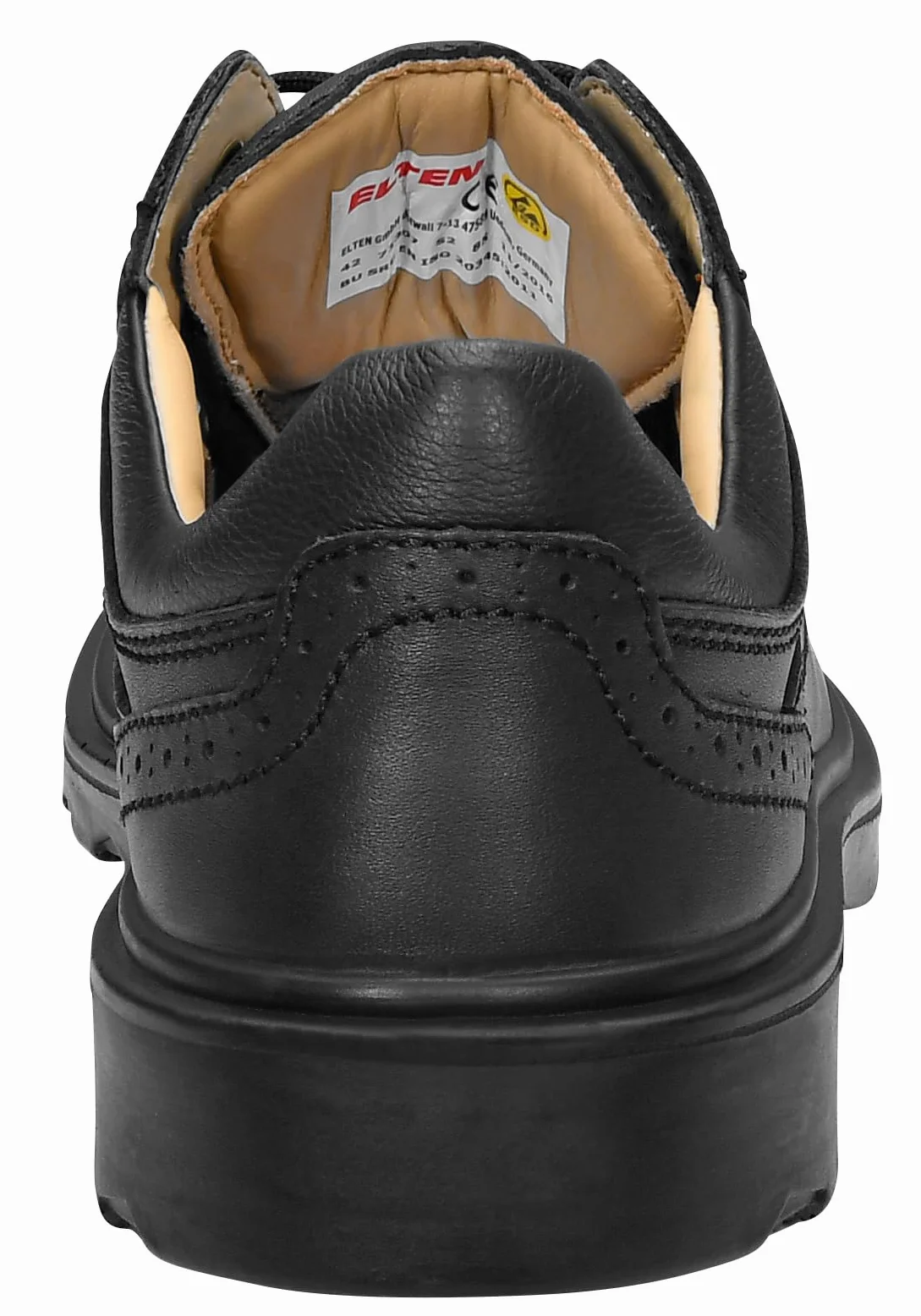 ELTEN OFFICER ESD S2, Zapatos de seguridad para hombre, ligero, puntera de acero, material superior: piel, forro interior: forro de piel, talla 43