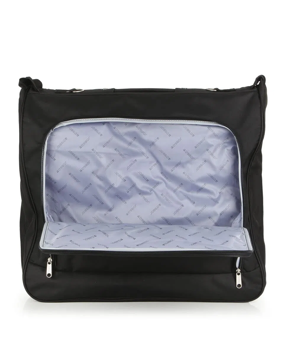 Gabol - Portatrajes de Viaje Week Eco 55x44x11 cm - Súperligero con Compartimento para Portátil 15,6″ - Fabricado en Poliéster Reciclado RPET - Interior Forrado y con Múltiples Compartimentos - Negro