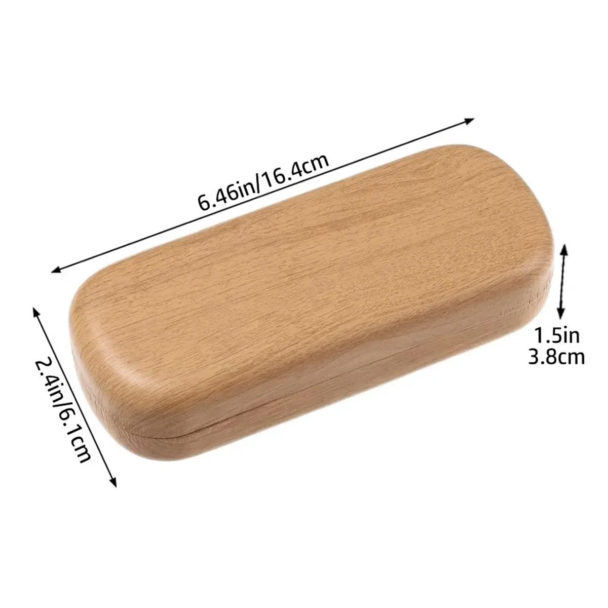 2 uds caja de gafas madera resistente al agua for mujer, lectura portátiles, estuche for sol, Protector Para Viajes Y Vacaciones