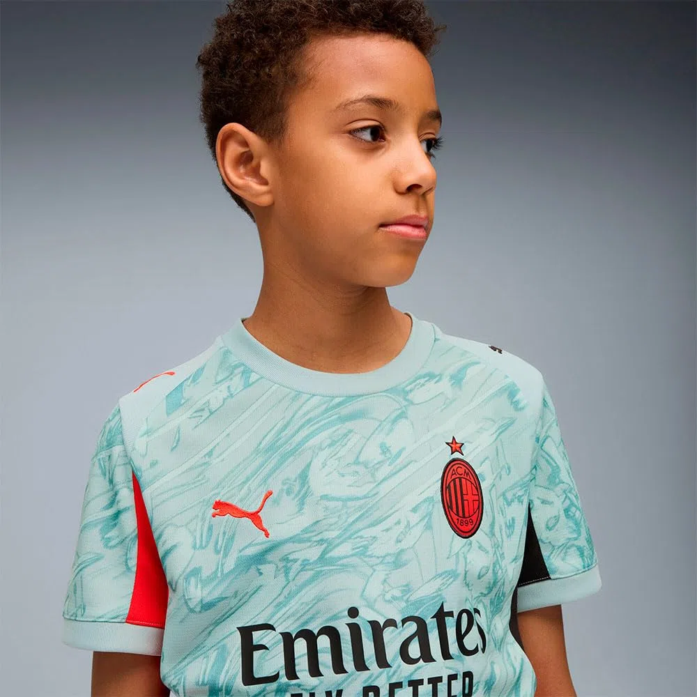 PUMA AC Milan 25/26 Replica Goalkeeper Junior Short Sleeve T-Shirt 5-6 Years