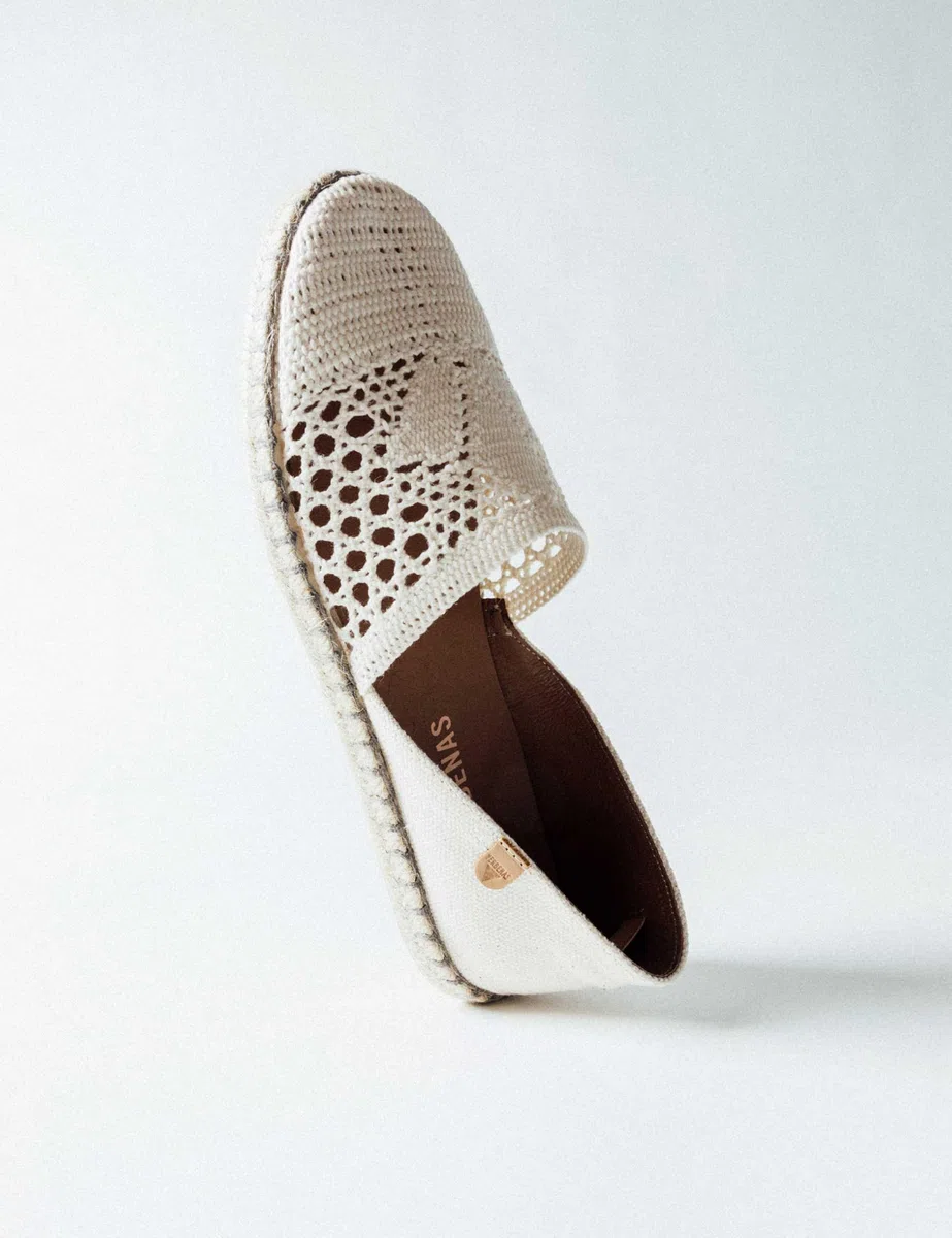 VERBENAS Alpargatas Carmen Crochet Beige
