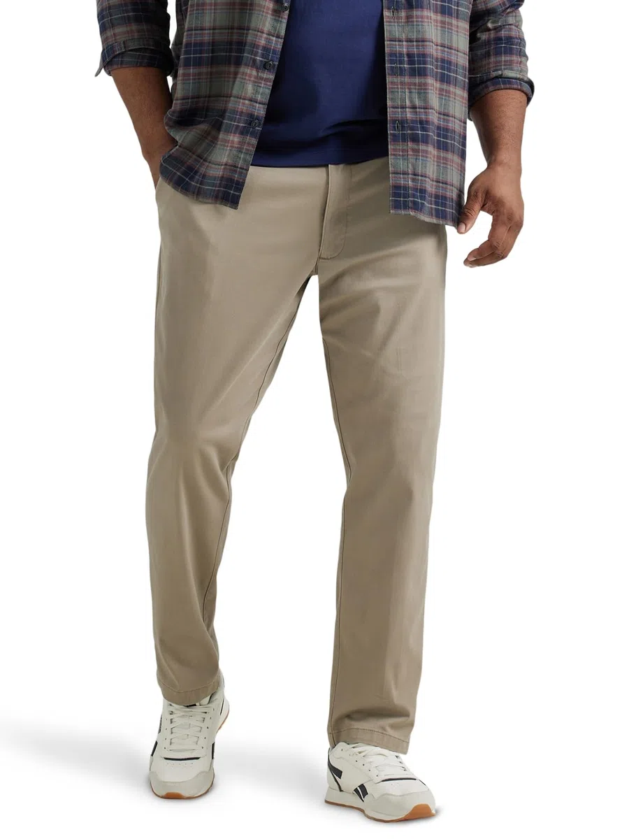 Lee Extreme Motion Flat Front Relaxed Taper Pant - Pantalones Casuales Hombre