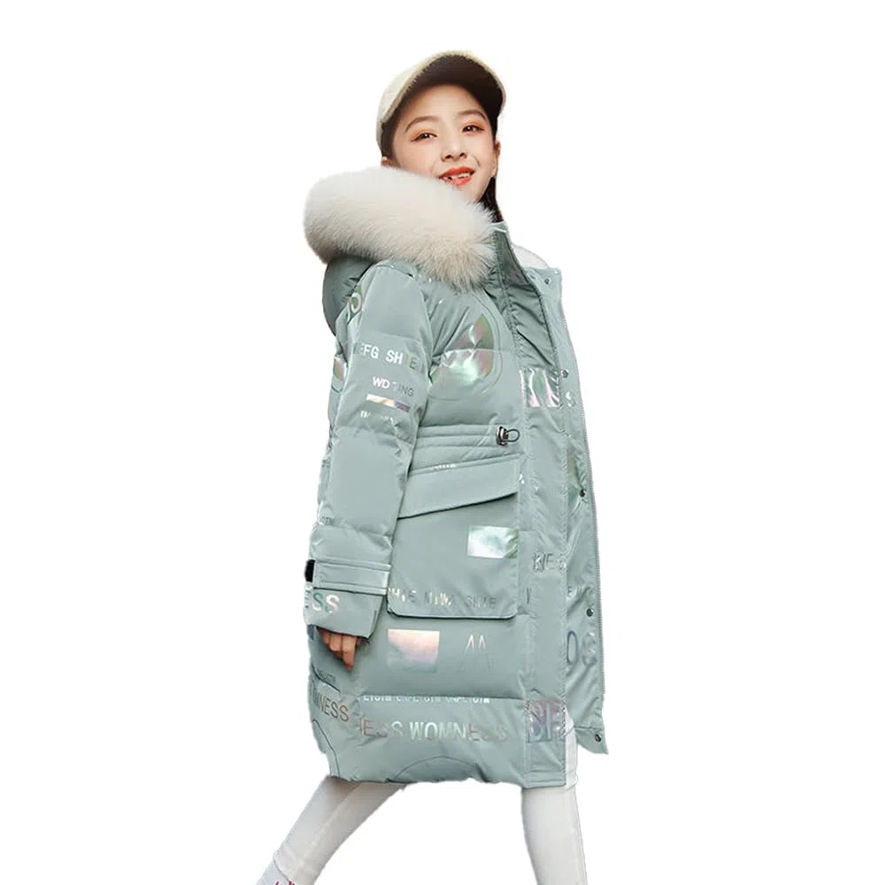 Chaqueta de invierno para niños, parka de invierno para niños, con capucha de piel, parka cálida, abrigo de invierno para exteriores, chaquetas+para+chaqueta de nieve para niñas, abrigo de invierno