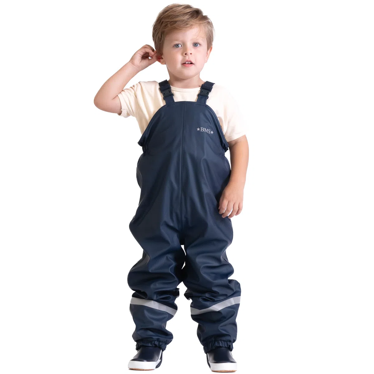 BMS Pantalones de Barro Softskin con Forro Polar Mandil para Nieve para Niños