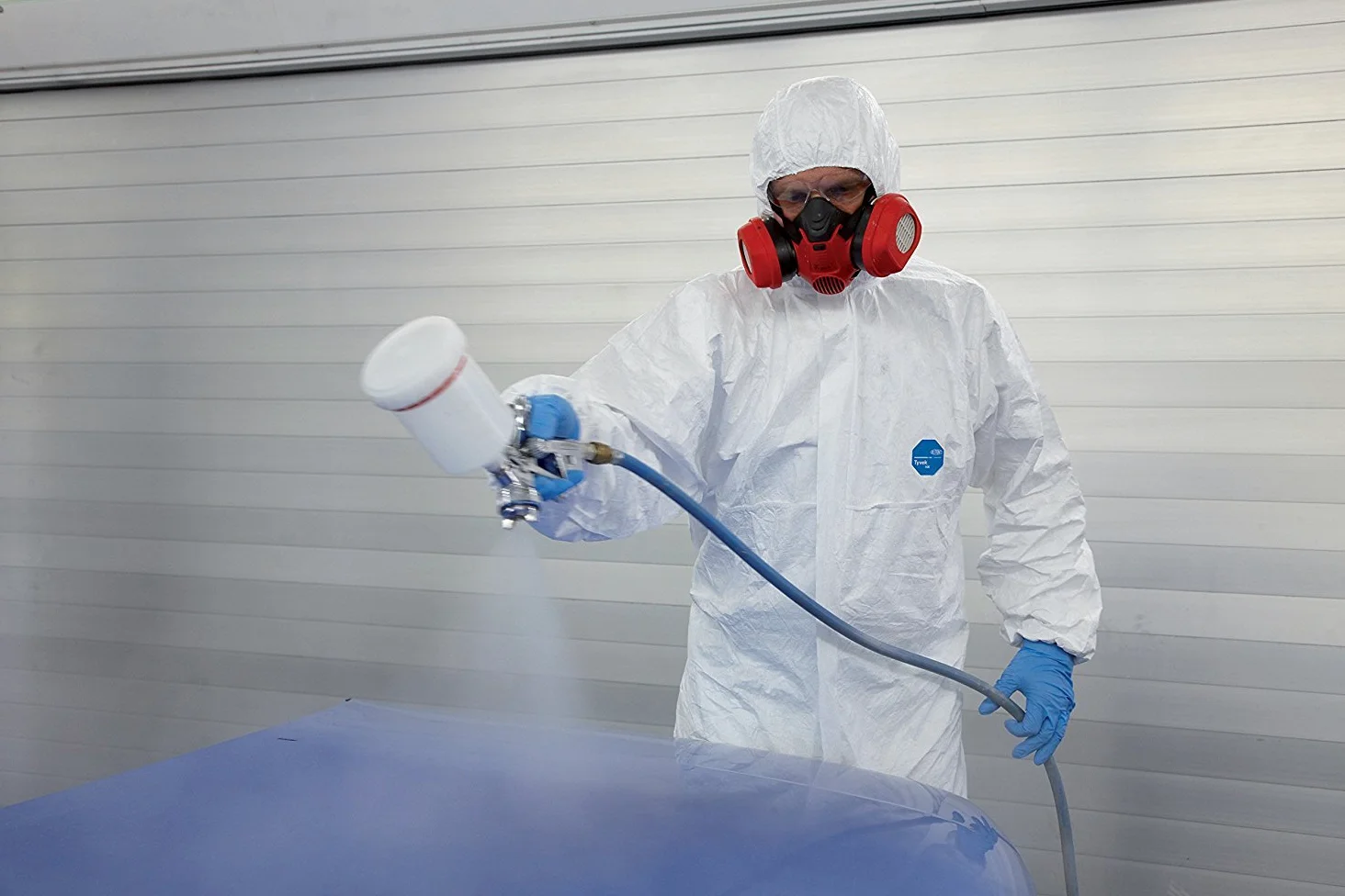 DuPont Tyvek 500 Xpert, 25 Ropas de protección con capucha, Blanco, Talla XXL