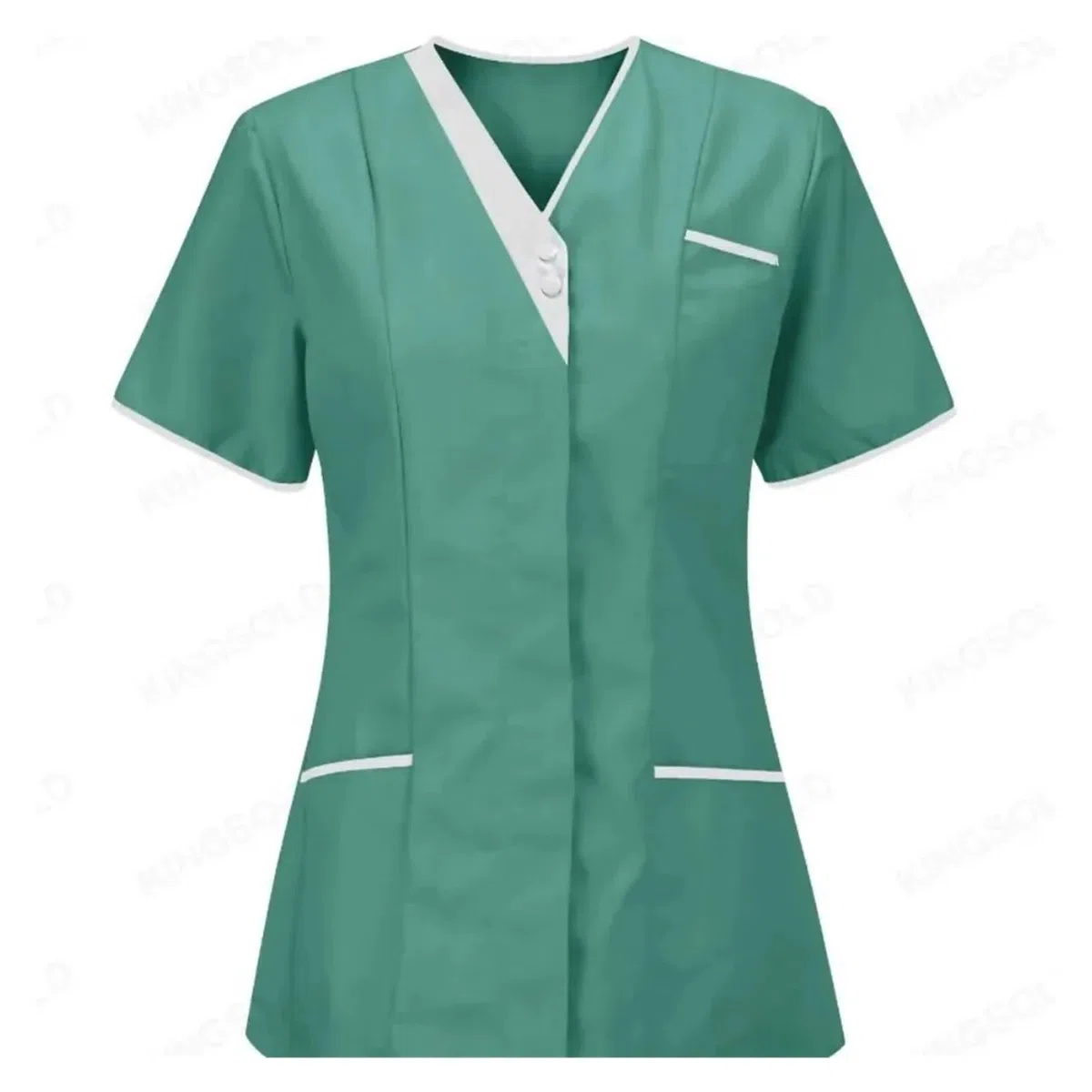 Uniforme De Enfermera Ropa de Lavado de Manos for Hospital, Blusas, Ropa de Trabajo de enfermería de algodón Puro, Blusas, Uniforme de Camarero, Ropa de Trabajo para el Trabajo(Yellow,XXXL)