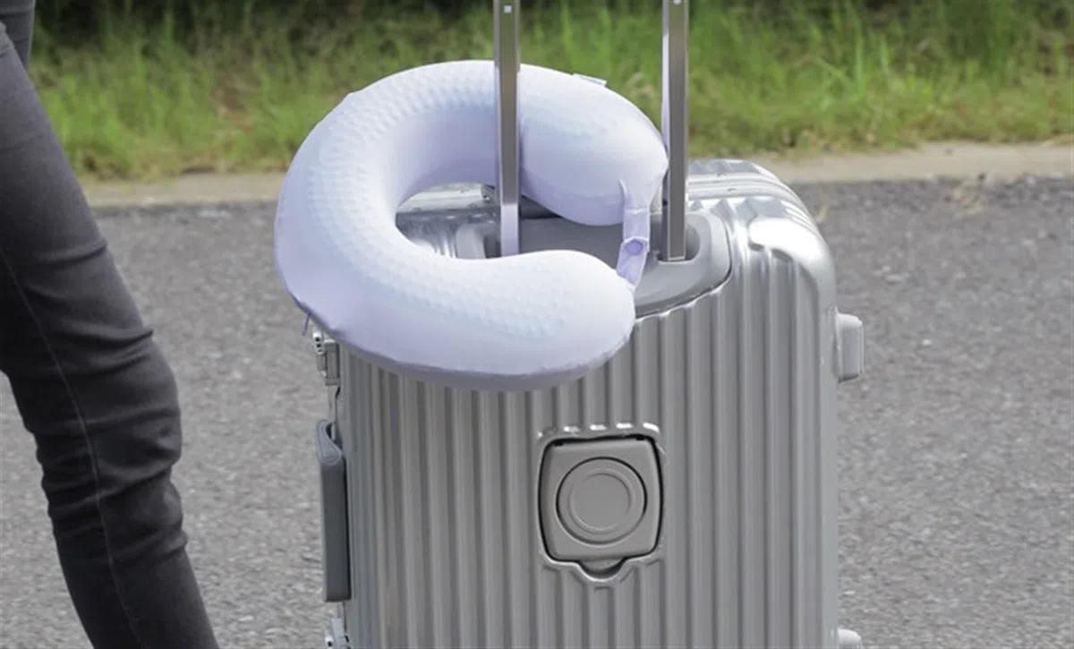 Almohada para El Cuello Almohada De Viaje Gel Frío Elastano para El Cuello En Forma U para Avión Soporte de Viaje de Cojín(Purple)