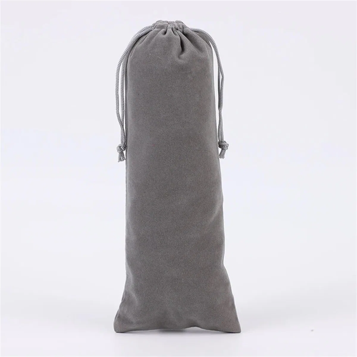 Pequeñas Bolsas de Regalo 50 Uds Bolsas de Terciopelo con cordón for Botella de Perfume teléfono Bolsas de Embalaje 8 * 17 10 * 20 10 * 25 10 * 30cm(Grey (no Logo),10x25cm)