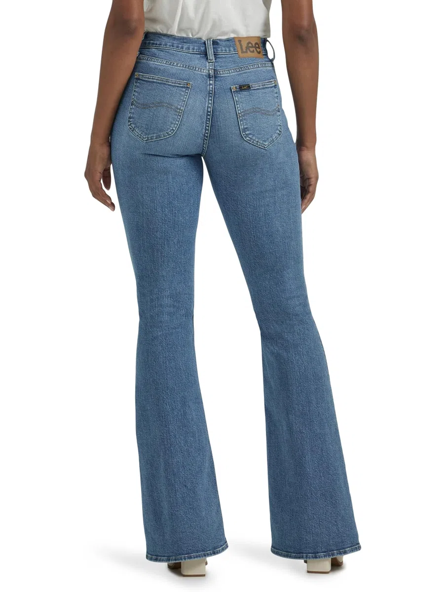 Lee Legendary Mid Rise Flare Jean Jeans, Retro Elevado, 40 para Mujer