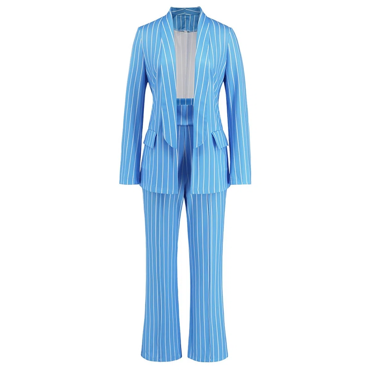 Chándal elegante para mujer de talla grande, de manga larga, pantalones y chaqueta de ceremonia, chaquetas de dos piezas, elegante, otoño-invierno, para ceremonia para bodas y fiestas