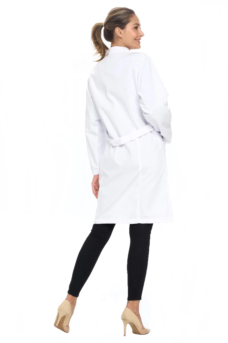 Natural Uniforms Unisex 40 inch Lab Coat, White (XXSmall)