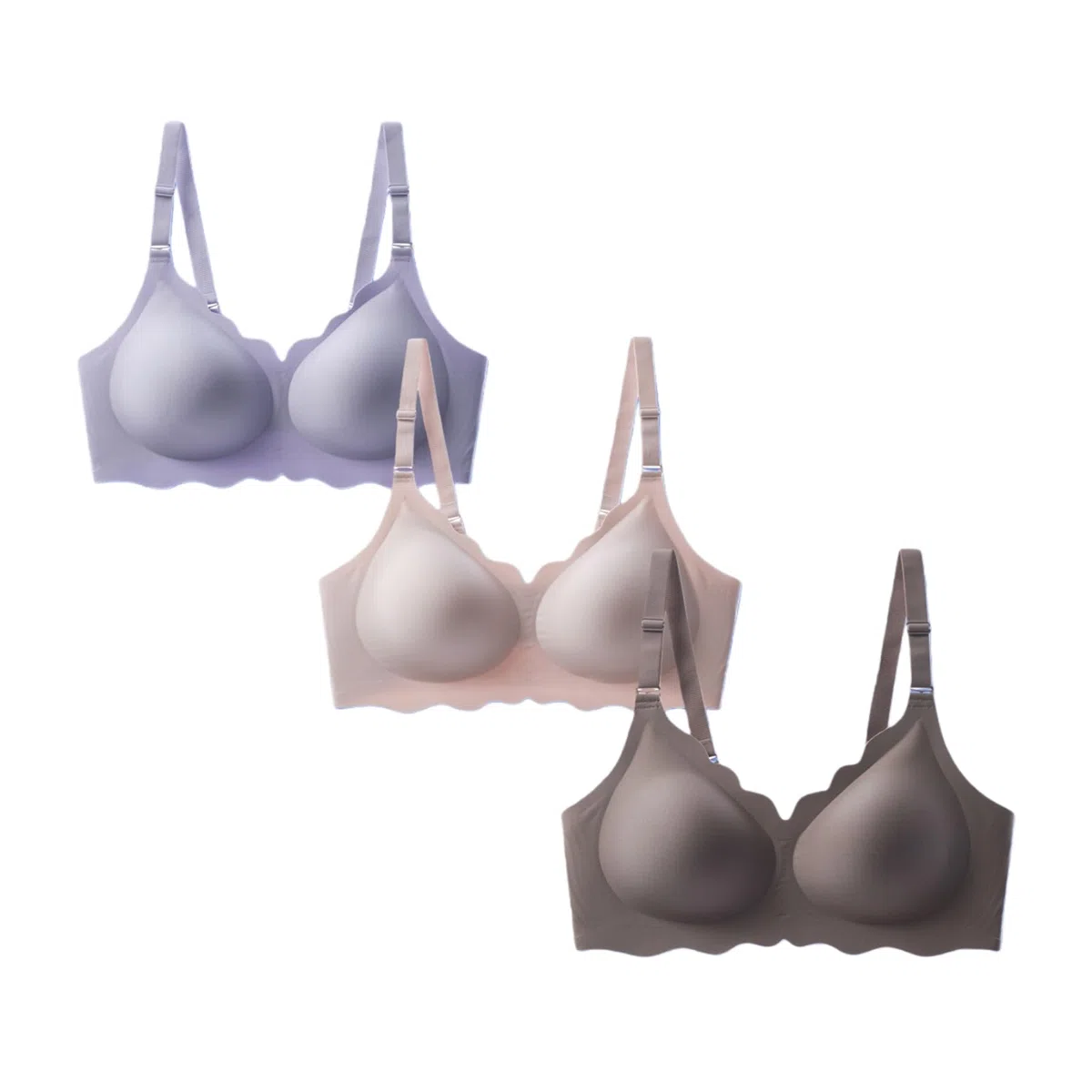 Sujetadores de gelatina sin varillas para mujer, cobertura completa, cómodos, push up, para dormir todos los días, brasier suave, brasier reductor para mujer
