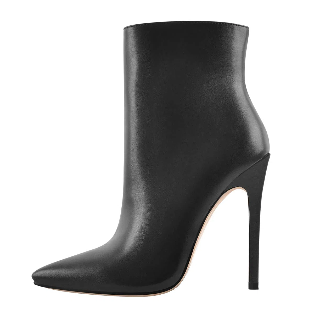 Only maker Botines puntiagudos para mujer, con aspecto de terciopelo, elegantes zapatos de invierno